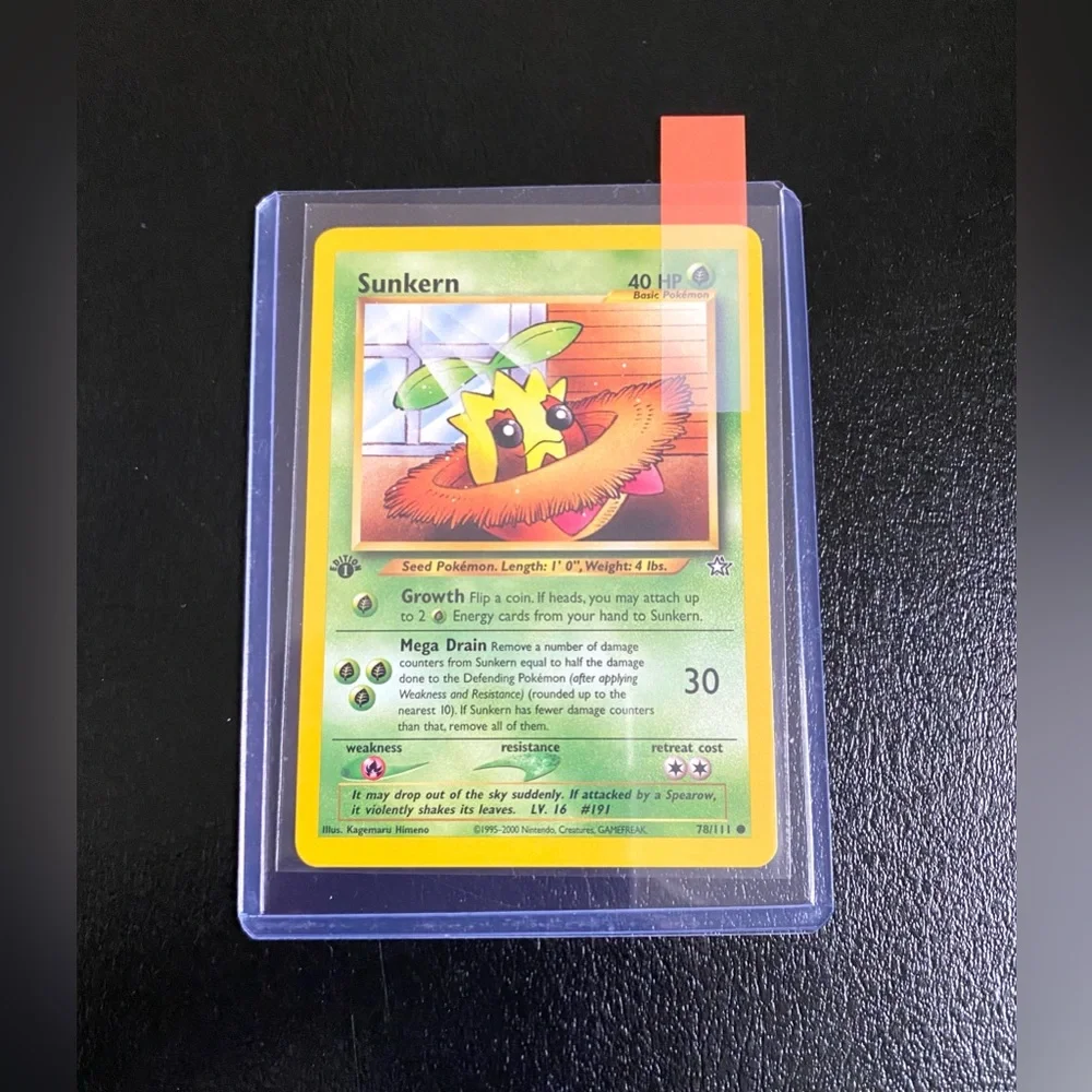 Pokemon 1st Edition Pokemon Card Sunkern 78/111 - Picture 9 of 9